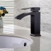SonTiy Lead Free Bathroom Faucet Single Hole Best Modern Solid Brass Bathroom Sink Faucet Hot & Cold Single Handle Vessel Sink Faucet Oil Rubbed Bronze - B0758TJM1G